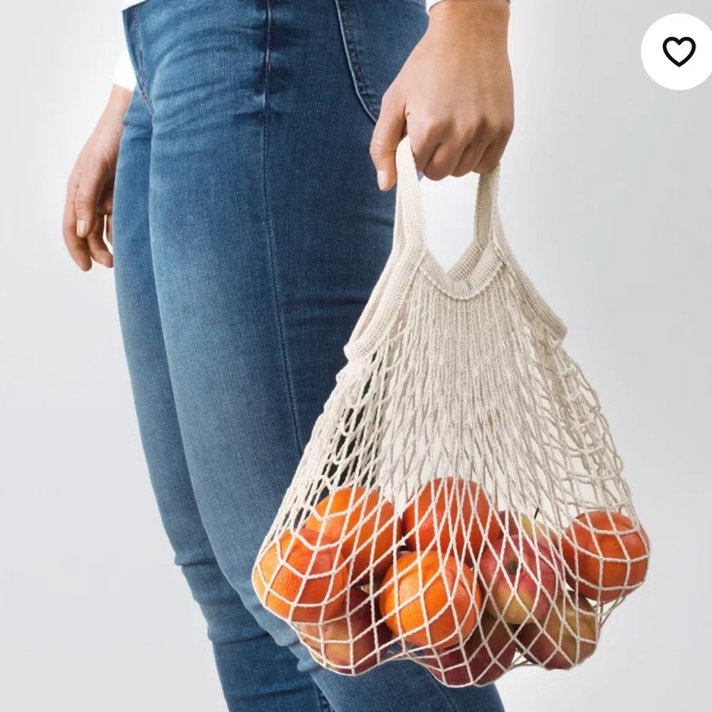 IKEA KUNGSFORS set of natural mesh reusable sustainable bags